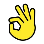 Ok Hand SVG Icon